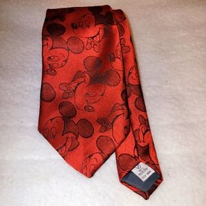 Disney Balencine Tie Works Vintage USA Mens Silk Tie Mickey Mouse